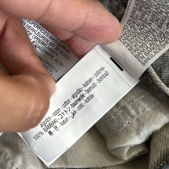 Zara Gray Wash Denim Pencil Short Jean Skirt Womens Small Back Split Coquette - Picture 8 of 12